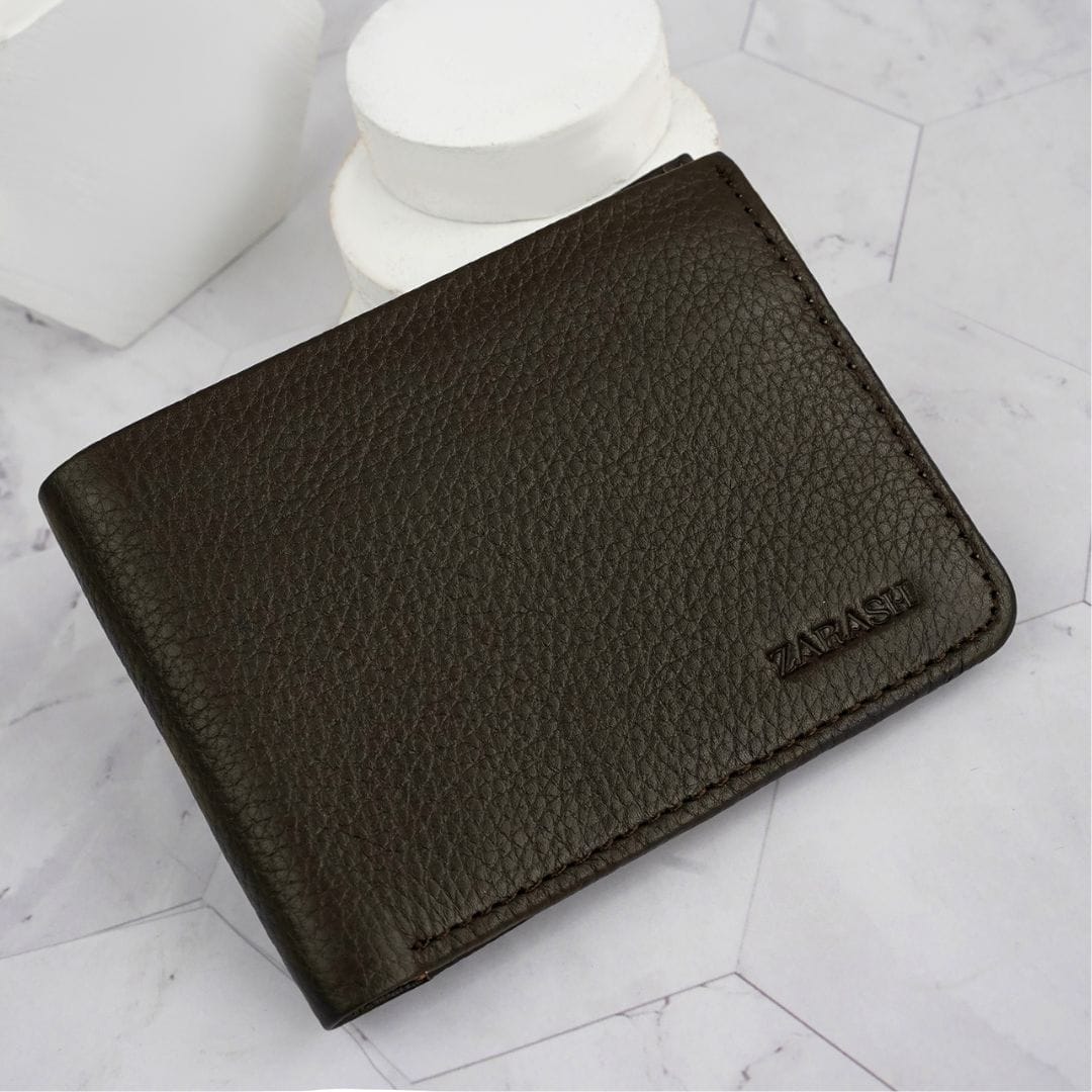 double shade mild leather men wallet