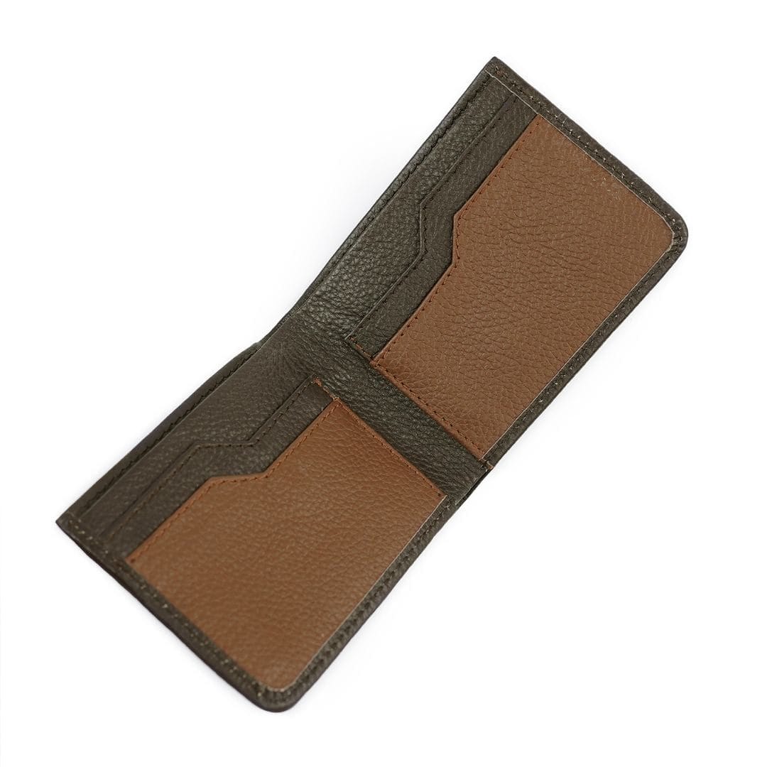 double shade mild leather men wallet