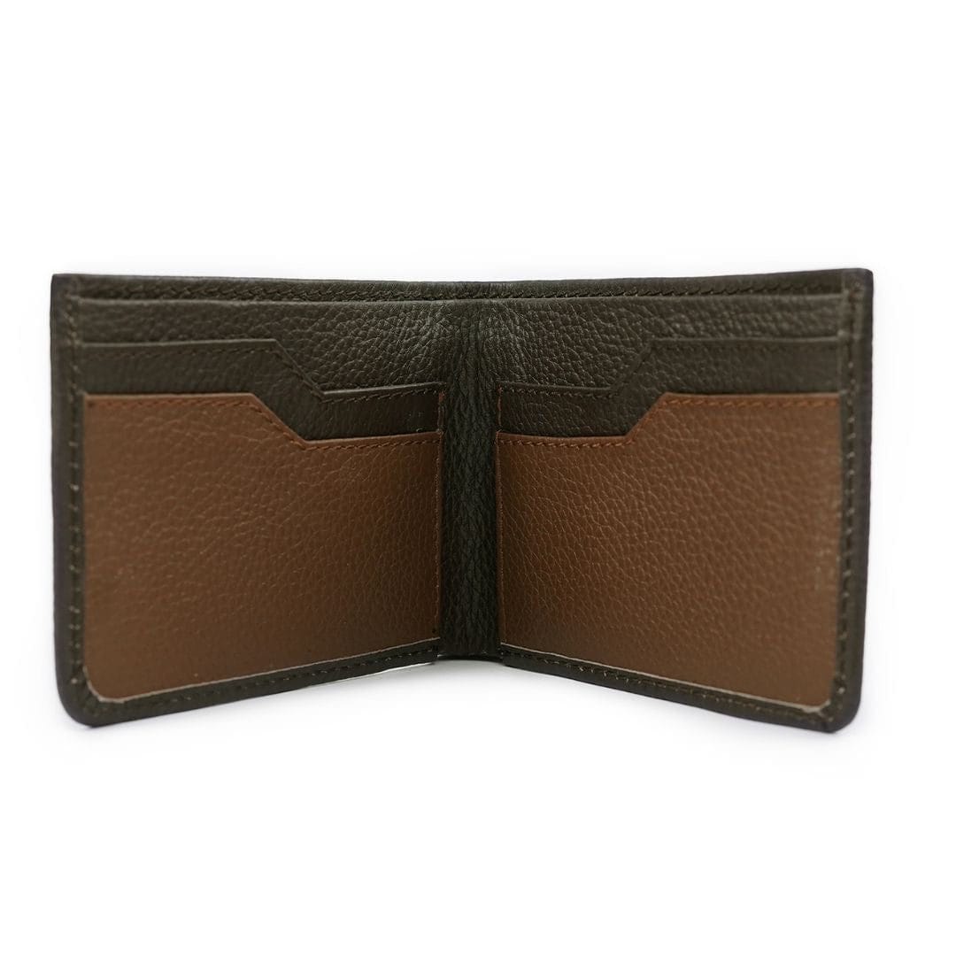 double shade mild leather men wallet