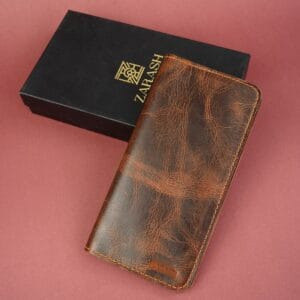crazy horse long men wallet