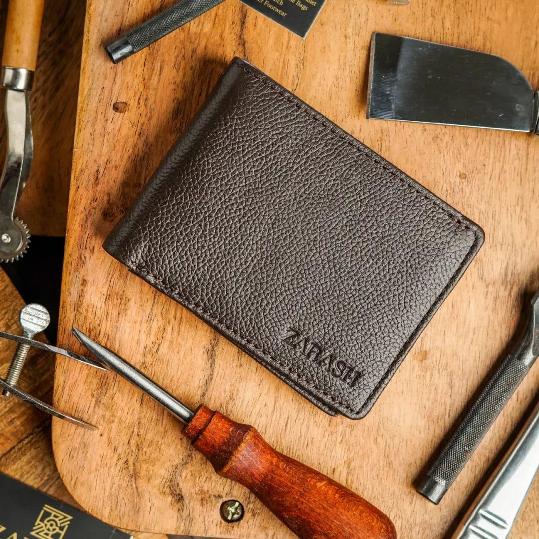 flexifold leather wallet – easy fold, slim design