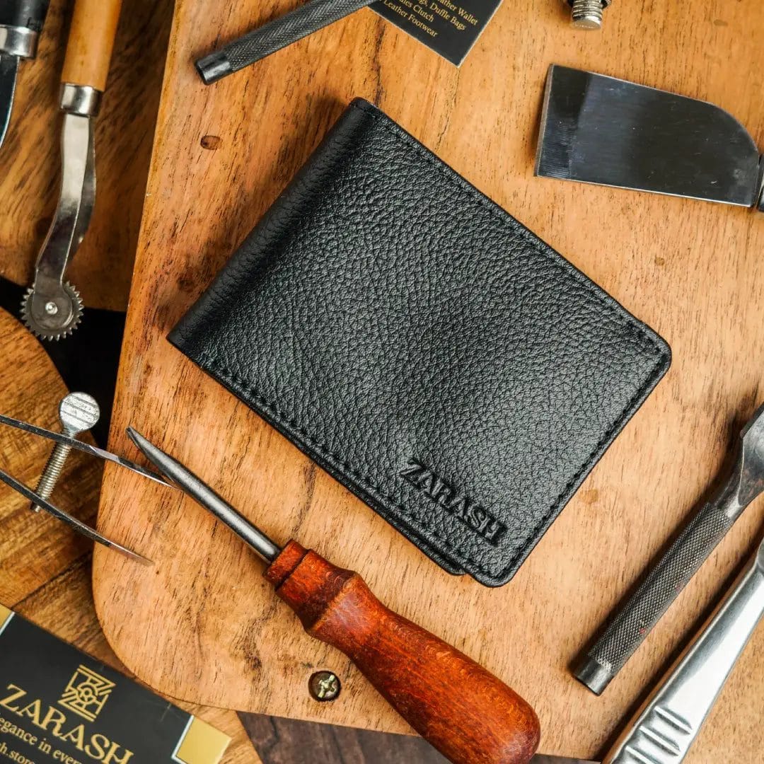 flexifold leather wallet – easy fold, slim design